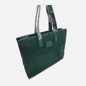 Guess GWP Dark Green Faux Suede Tote Bag